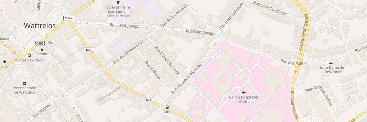 Plan du 35 Rue Claude Bernard à Wattrelos
