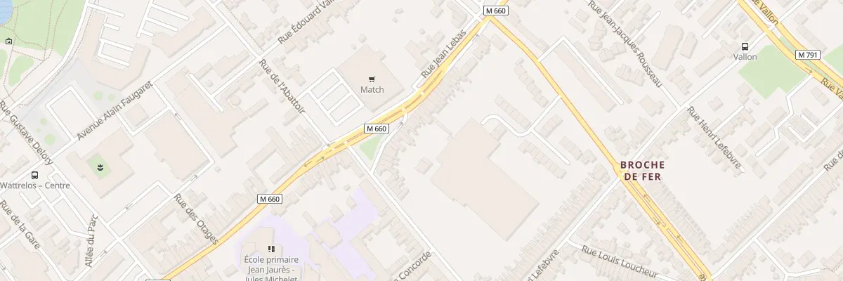 Plan du 108 Rue Jean Lebas à Wattrelos