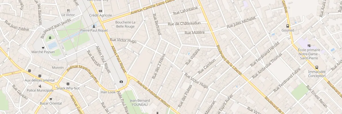 Plan du 21 Rue Victor Hugo à Béziers