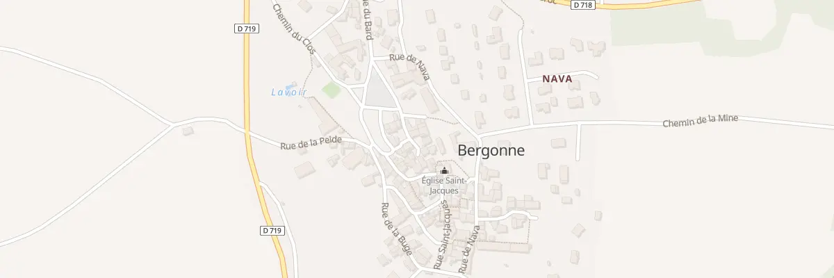 Plan du 1 Imp du Charlaret à Bergonne