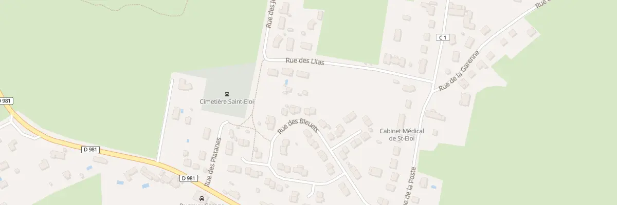 Plan du 37 Rue des Bleuets à Saint-Éloi