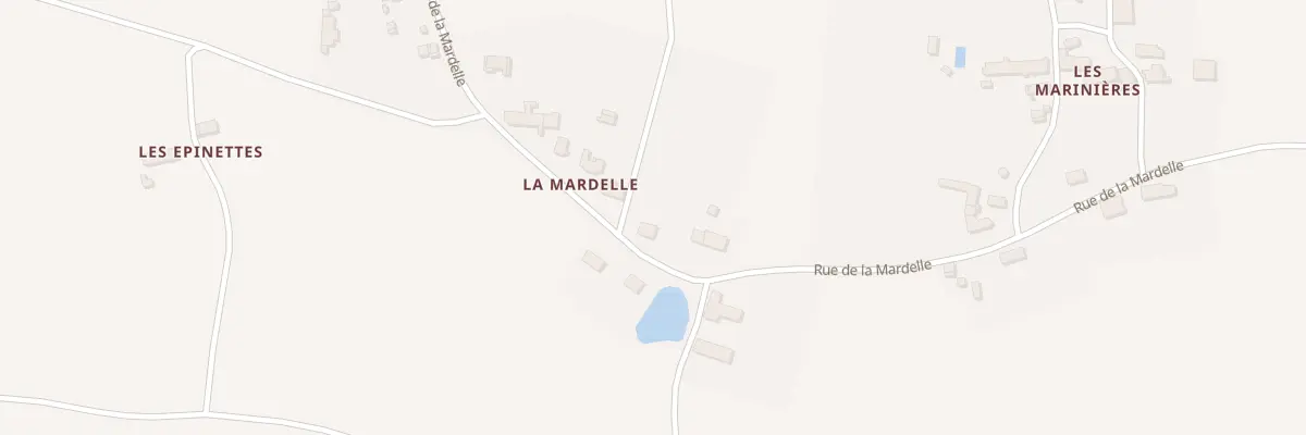 Plan du 6 La Mardelle à Verlin