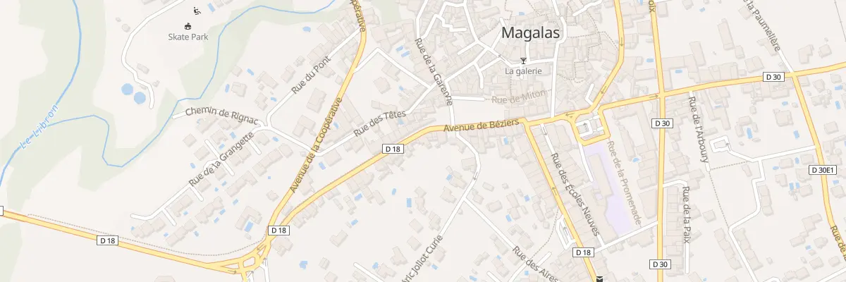 Plan du 23 Av de Béziers à Magalas