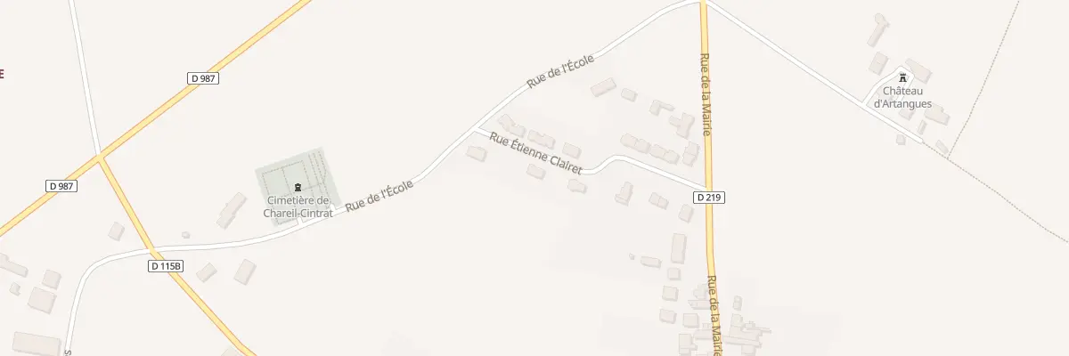 Plan du 9 Rue Etienne Clairet à Chareil-Cintrat
