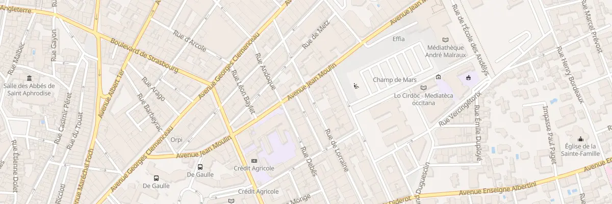 Plan du 14 Rue de Lorraine à Béziers