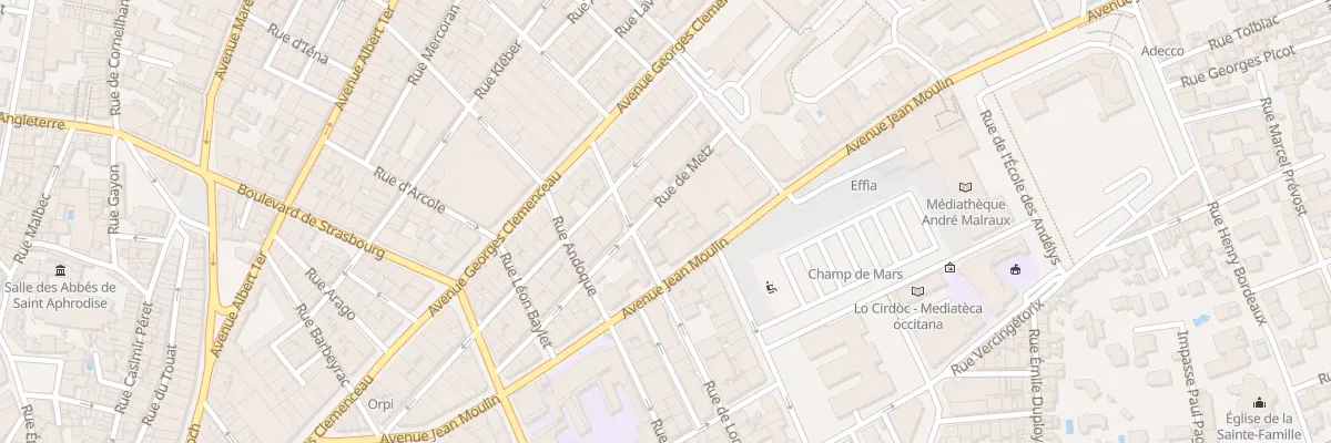 Plan du 20 Rue de Metz à Béziers