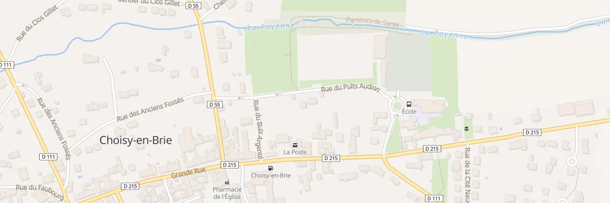Plan du 9 Rue du Puits Audion à Choisy-en-Brie