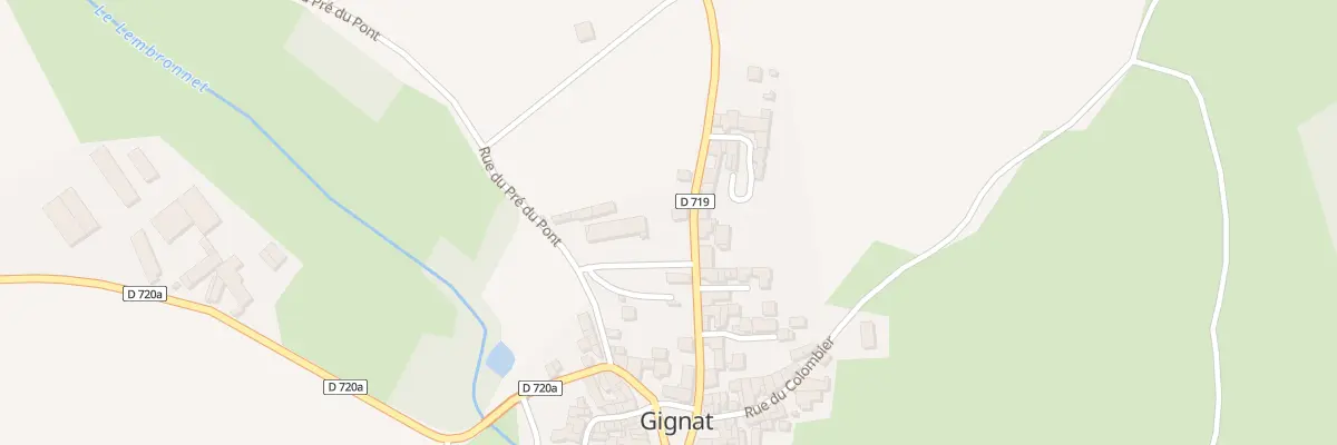 Plan du 7 Rte de Bergonne à Gignat