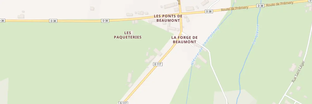 Plan du 64 Les Ponts de Beaumont à Beaumont-la-Ferrière