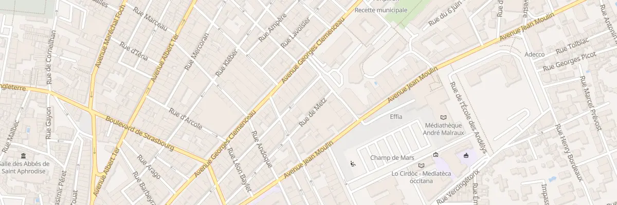 Plan du 25 Rue de Metz à Béziers