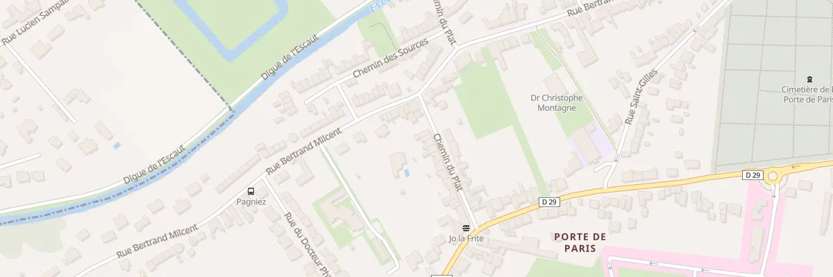 Plan du 2 Che du Plat à Cambrai