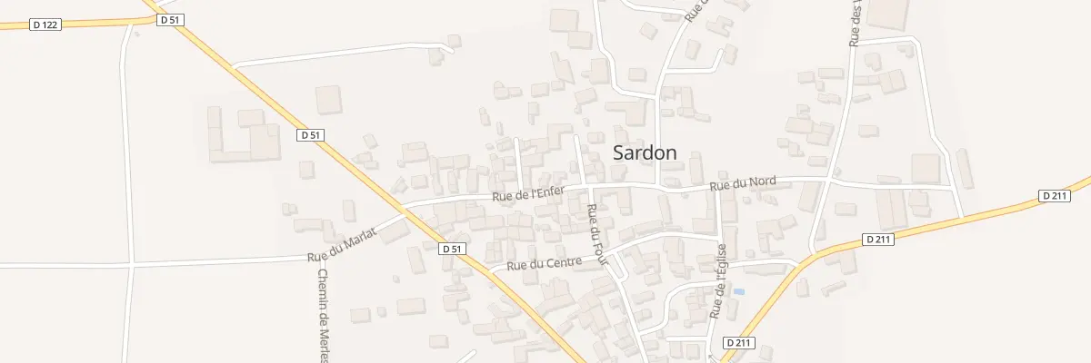 Plan du 15 Rue de l’Enfer à Sardon