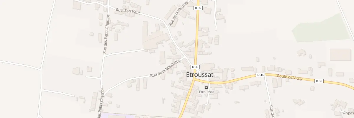 Plan du 2 Rue de la Maubette à Étroussat