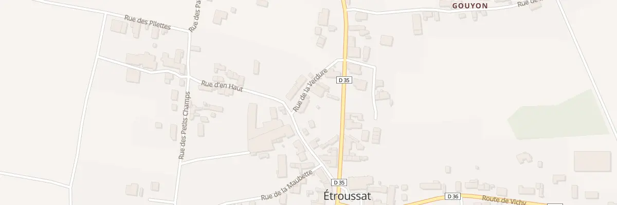 Plan du 2 Rue de la Verdure à Étroussat