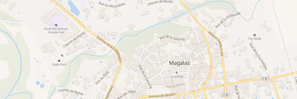 Plan du 13 Rue de l’Agasse à Magalas