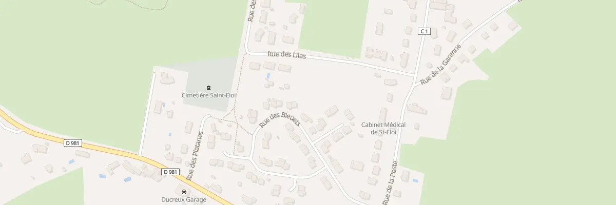 Plan du 33 Rue des Bleuets à Saint-Éloi