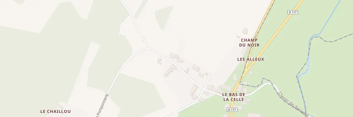 Plan du 60 Le Bas de la Celle à La Celle-sur-Nièvre