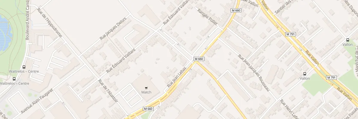 Plan du 89 Rue Jean Lebas à Wattrelos