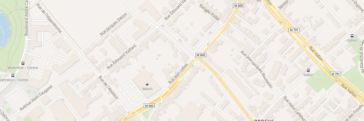 Plan du 87 Rue Jean Lebas à Wattrelos