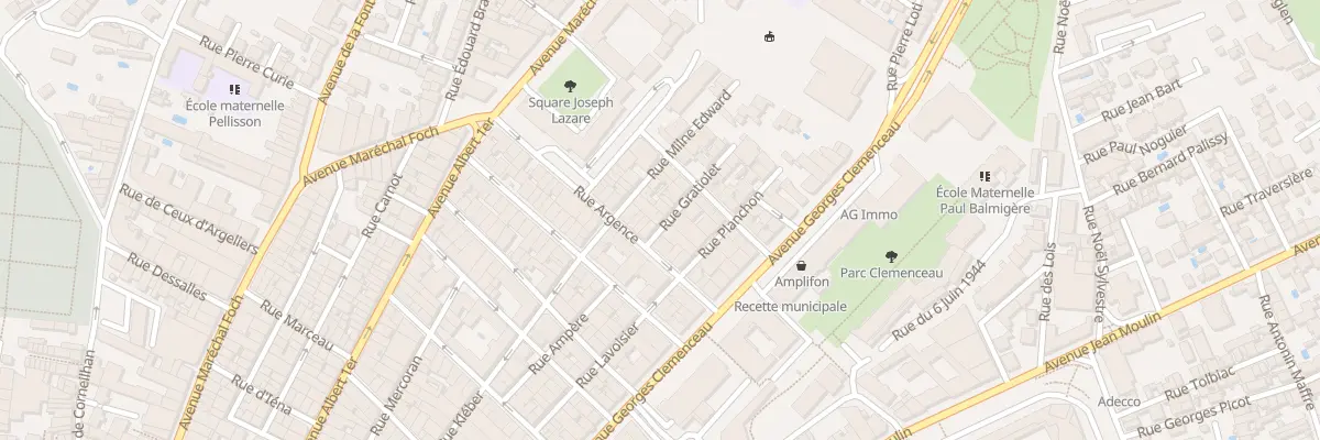 Plan du 3 Rue Gratiolet à Béziers