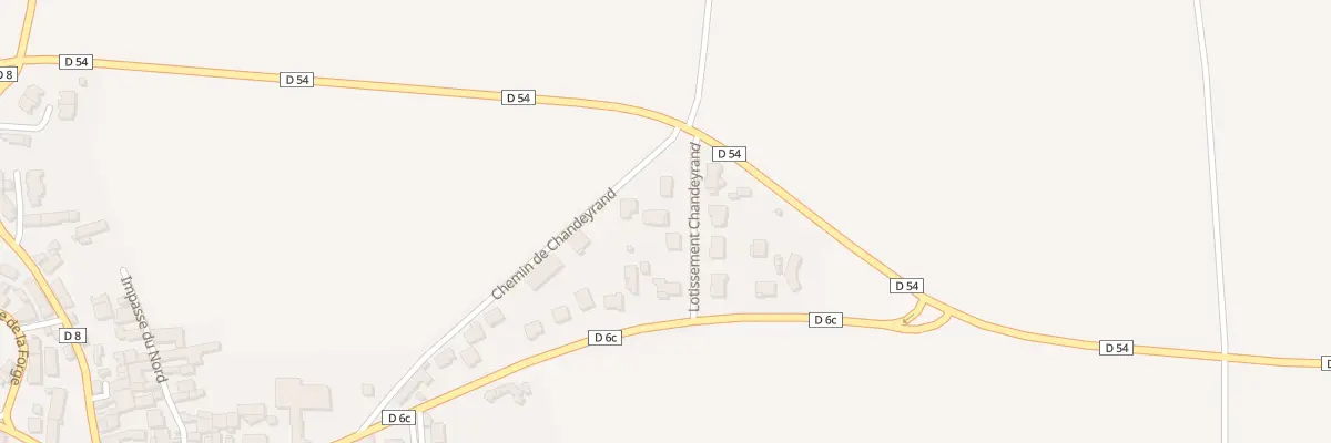 Plan du 1B Lot Chandeyrand à Lussat