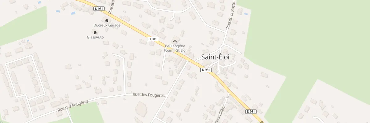 Plan du 2 Rue de la Gare à Saint-Éloi