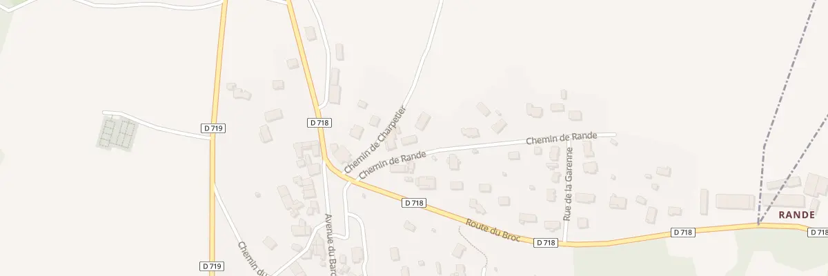 Plan du 3 Che de Rande à Bergonne