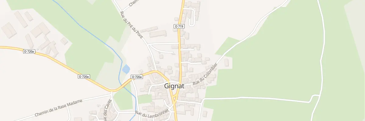 Plan du 8 Rte de Bergonne à Gignat