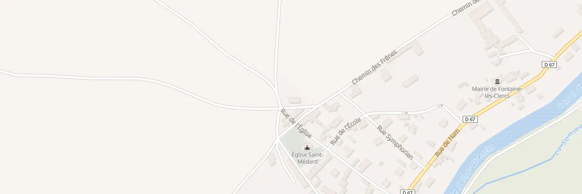Plan du 588 Che des Frenes à Fontaine-lès-Clercs