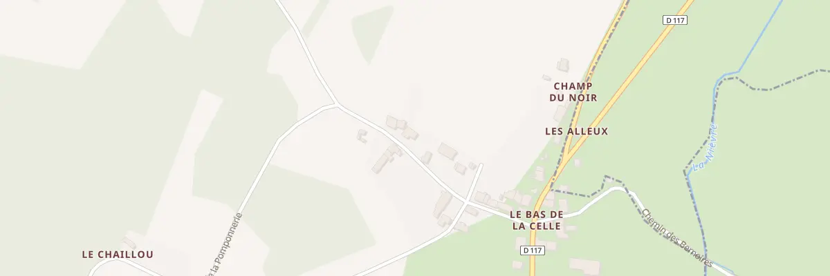 Plan du 9001 Le Bas de la Celle à La Celle-sur-Nièvre