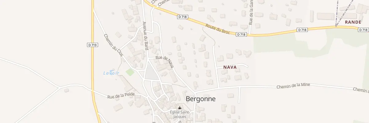 Plan du 7 Rue de Nava à Bergonne