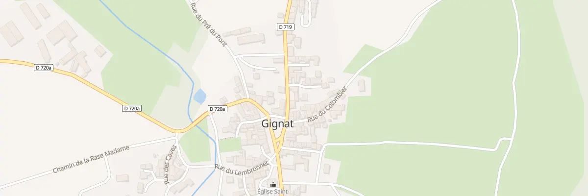 Plan du 9007 Rte de Bergonne à Gignat