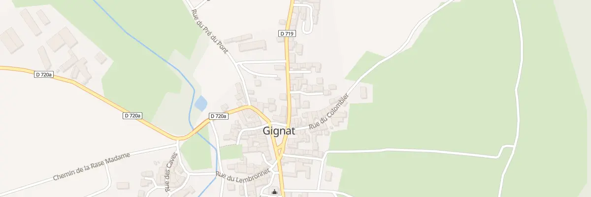 Plan du 6 Rte de Bergonne à Gignat