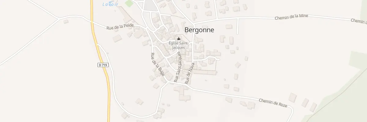 Plan du 13 Pl de l’Eglise à Bergonne