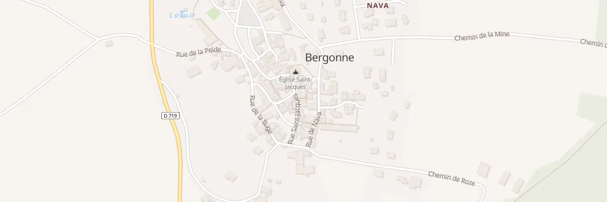 Plan du 11 Pl de l’Eglise à Bergonne