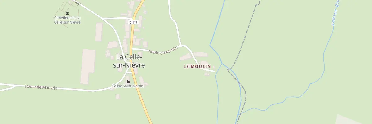 Plan du 2 Rue du Moulin à La Celle-sur-Nièvre