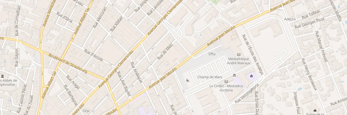 Plan du 51 Av Jean Moulin à Béziers