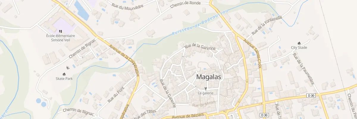Plan du 29 Rue de la République à Magalas