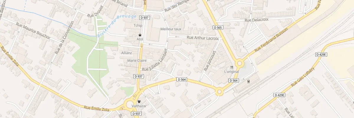 Plan du 1A Rue Juliette Lambert à Fontenoy