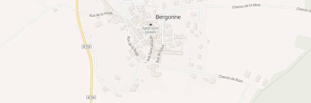 Plan du 9001 Rue St Jacques à Bergonne