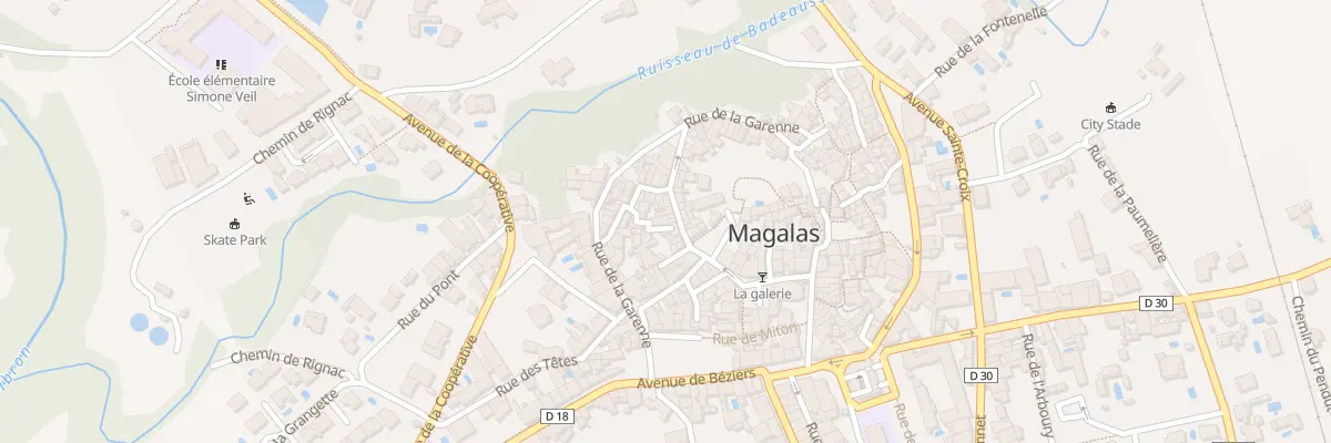 Plan du 17 Rue de la République à Magalas