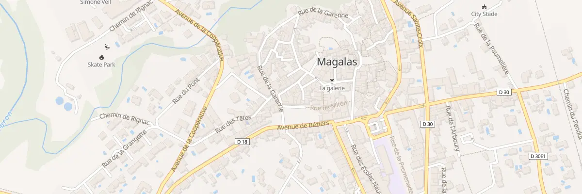 Plan du 15 Rue Française à Magalas