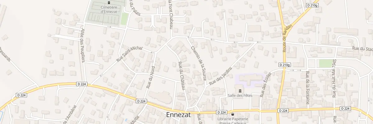 Plan du 14 Rue du Château à Ennezat