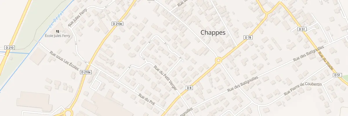 Plan du 3 Rue des Oches à Chappes
