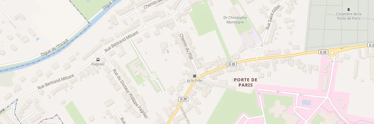 Plan du 18 Che du Plat à Cambrai