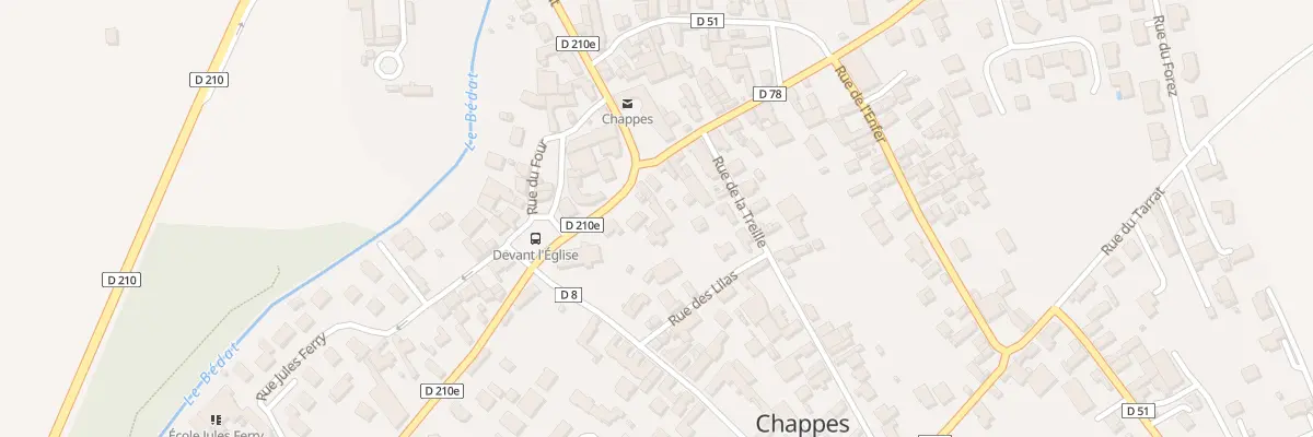 Plan du 8 Rte d’Ennezat à Chappes