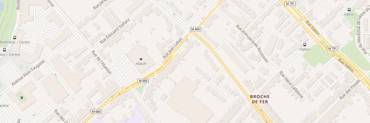 Plan du 140 Rue Jean Lebas à Wattrelos
