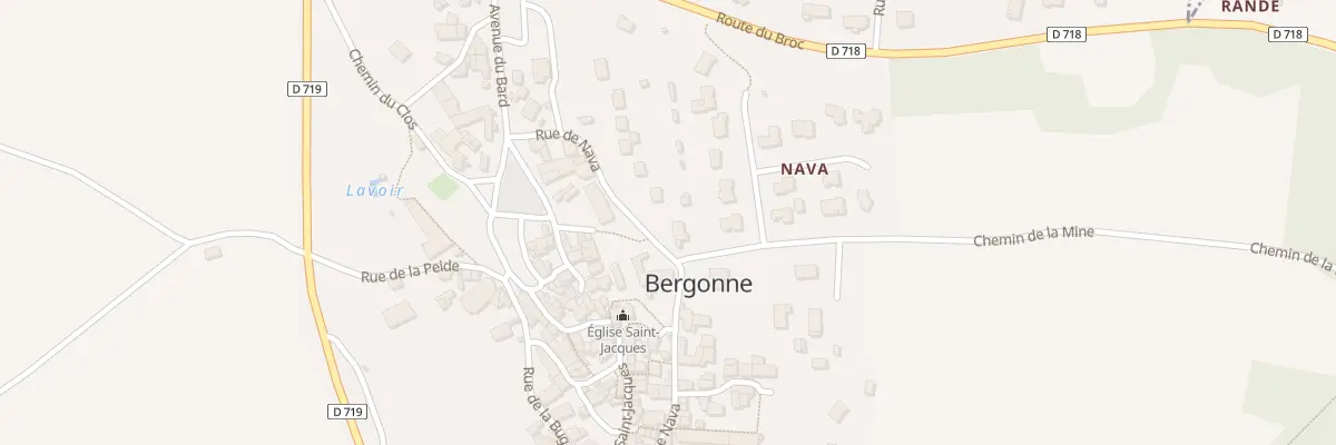 Plan du 13 Rue de Nava à Bergonne