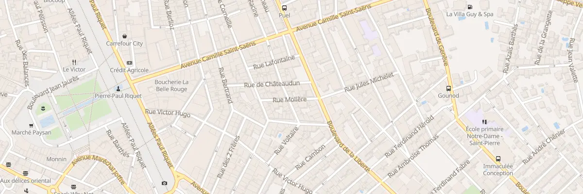 Plan du 20 Rue Voltaire à Béziers
