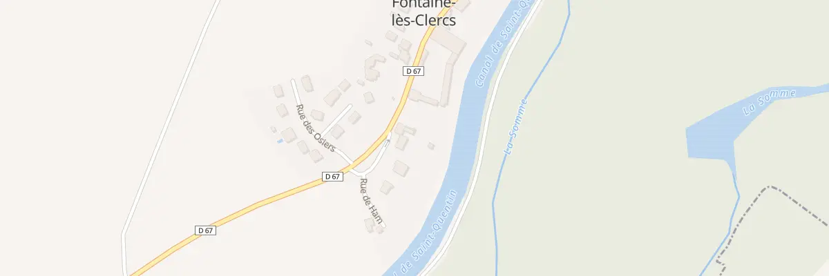 Plan du 601 Rue de Ham à Fontaine-lès-Clercs
